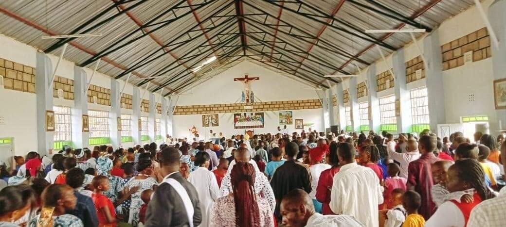 Interior of the church at Gaitu