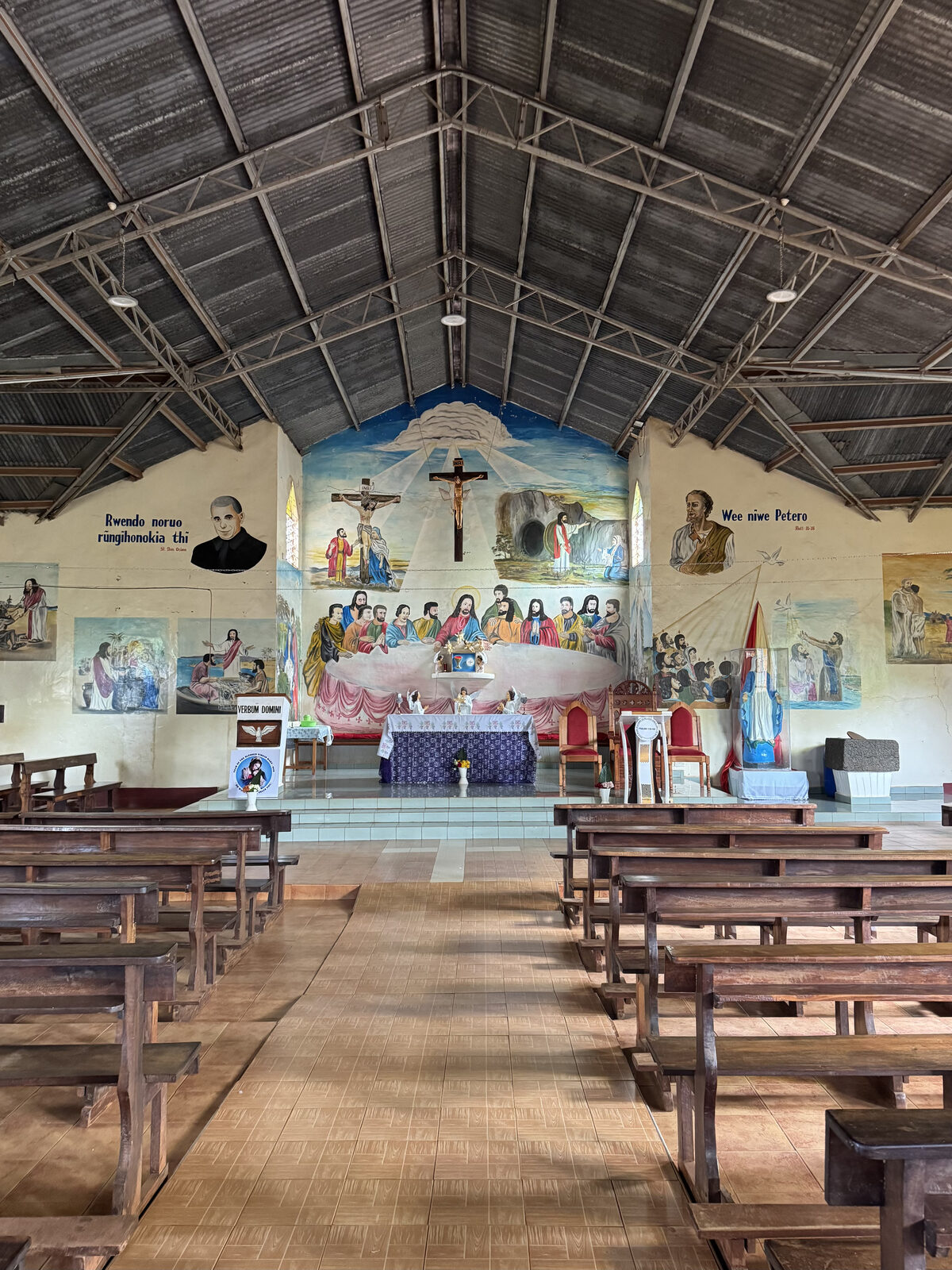 Interior of St. Peter's Parish church, Kaburugi