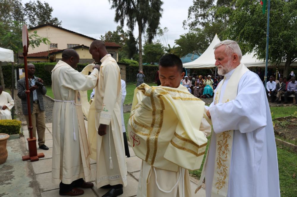 Two clerics ordained deacons on the feast of St. Luigi Orione