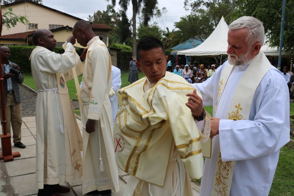 Two clerics ordained deacons on the feast of St. Luigi Orione