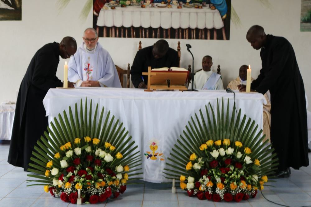 Three novices make their first profession at Gaitu