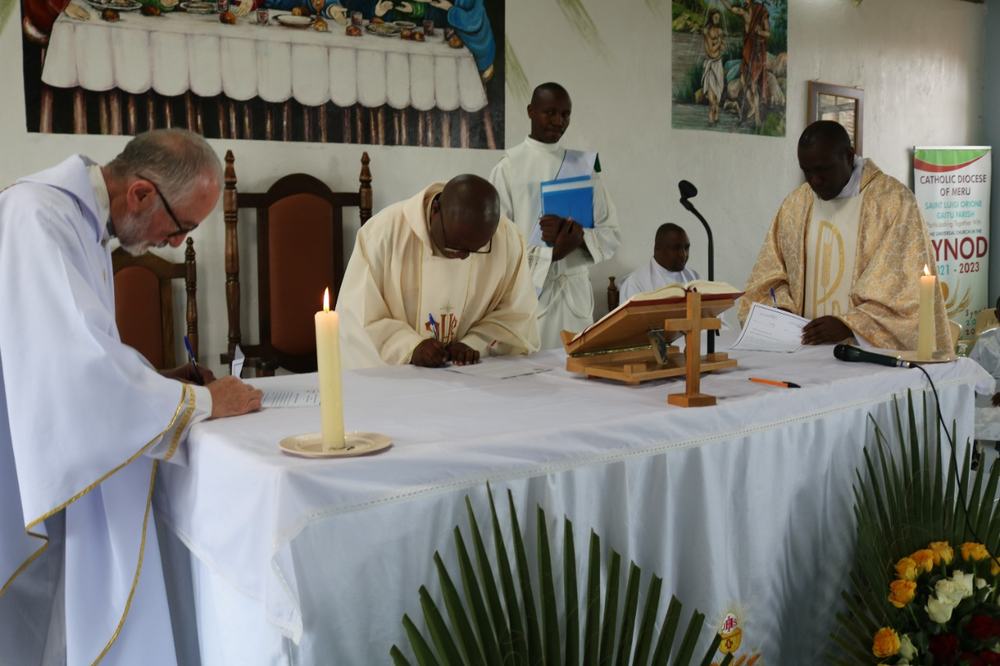 Three novices make their first profession at Gaitu