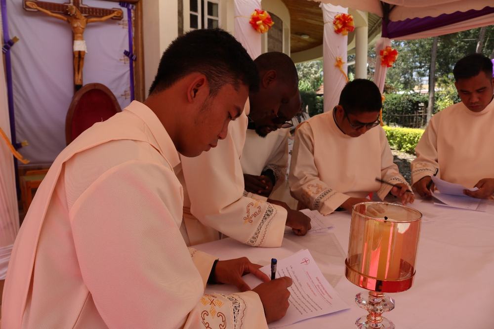 Four clerics profess perpetual vows