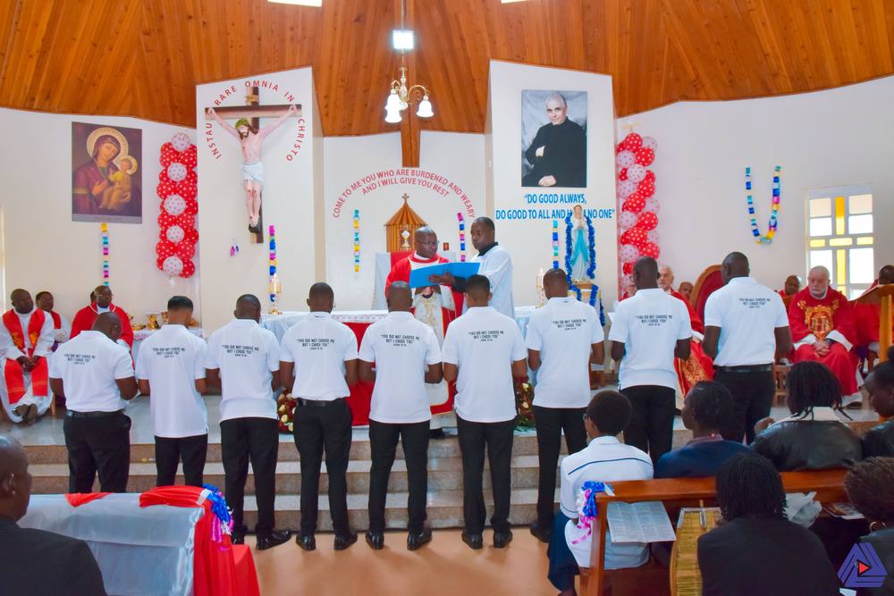 Nine novices make their first religious profession