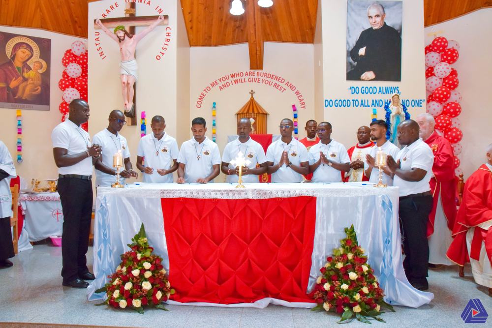 Nine novices make their first religious profession