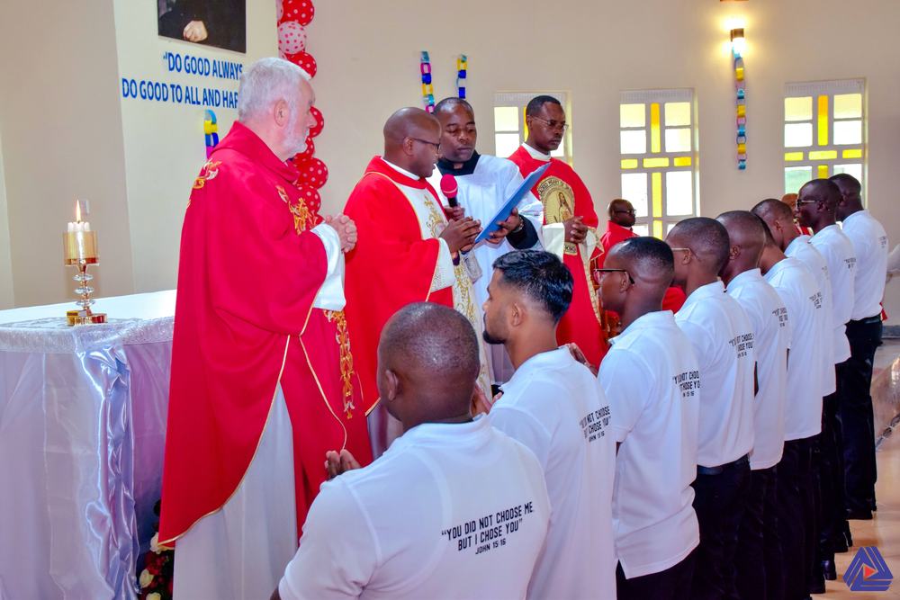 Nine novices make their first religious profession
