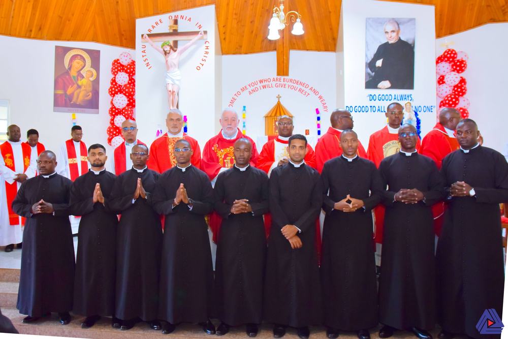 Nine novices make their first religious profession