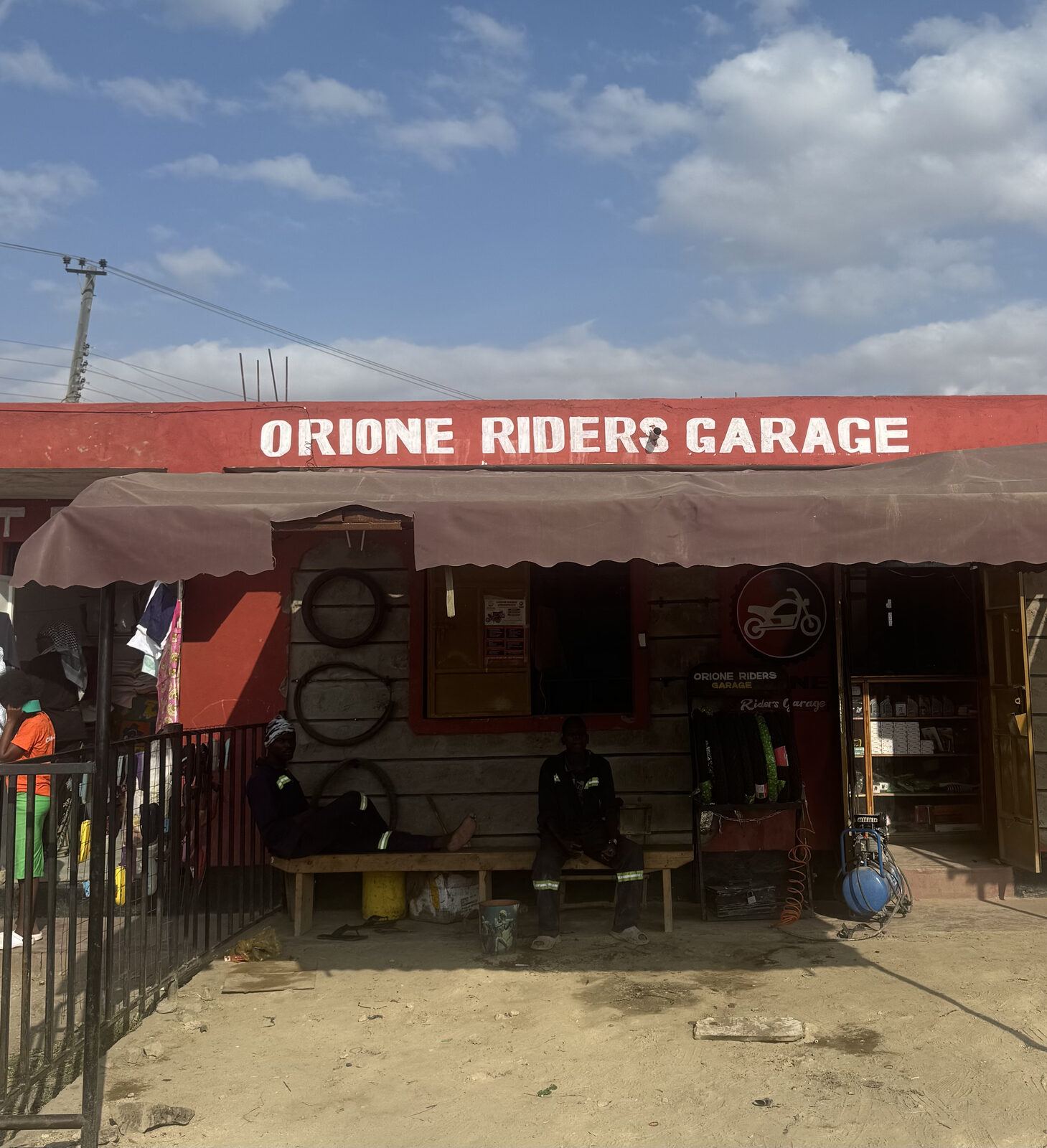 The Orione Riders Garage at Rankau, Kajiado